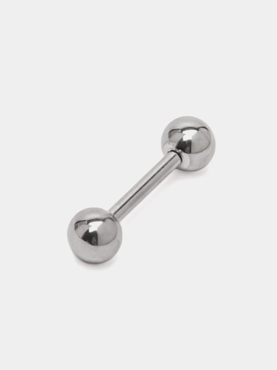 Пирсинг лабрет штанга прямая из титана "TITANIUM" для языка, сосков, уха