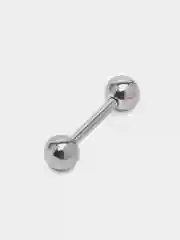 Пирсинг лабрет штанга прямая из титана "TITANIUM" для языка, сосков, уха
