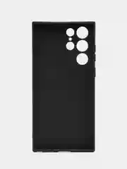 Угольный чехол Samsung Galaxy S22 Ultra, Самсунг Галакси С22 Ультра силиконовый, матовый, черный