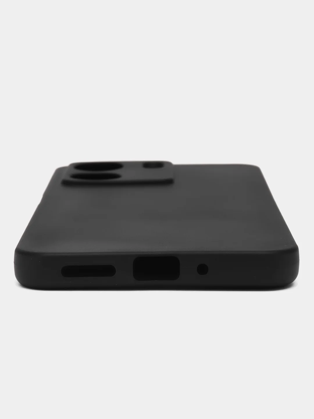 Угольный чехол Xiaomi Redmi 13C / Poco C65 / Сяоми Редми 13С / Поко С65, черный, силиконовый