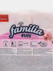 Туалетная бумага Familia Plus "Весенний цветок", двухслойная, 4 рулона
