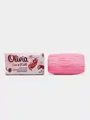 Мыло твердое для рук лица и тела Olivia Love Nature & Fruttis "Приятный вишнёвый смузи" 140 г