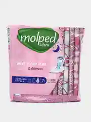 Прокладки женские Molped Ultra Night, ночные, 7 шт, удлиненные, 6 капель
