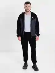 Синий спортивный костюм мужской с капюшоном