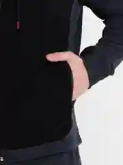 Синий меланж спортивный костюм мужской с капюшоном