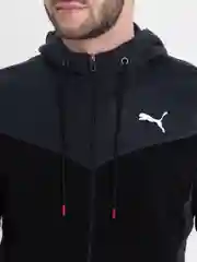 Синий меланж спортивный костюм мужской с капюшоном