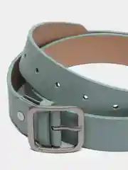 Бирюзовый ремень женский кожаный