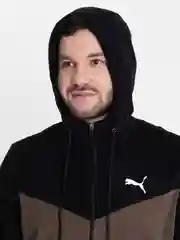 Оливковый спортивный костюм мужской с капюшоном