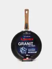 Сковорода Kukmara 26 см Granit Ultra original, съемная ручка soft touch, литой алюминий