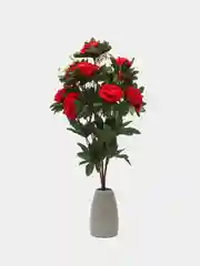 Искусственные цветы, бархатные розы, высота 60 см