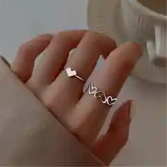 Серебряный набор колец бижутерия, кольца набор