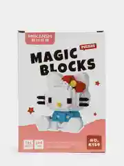 Алый детский 3D конструктор, игрушка развивающая, Hello Kitty, Kuromi, Пикачу, фигурки из аниме