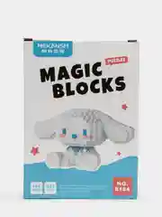 Бежевый детский 3D конструктор, игрушка развивающая, Hello Kitty, Kuromi, Пикачу, фигурки из аниме