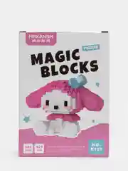 Багровый детский 3D конструктор, игрушка развивающая, Hello Kitty, Kuromi, Пикачу, фигурки из аниме