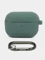 Тёмно-зелёный чехол-кейс для наушников AirPods Pro, силиконовый