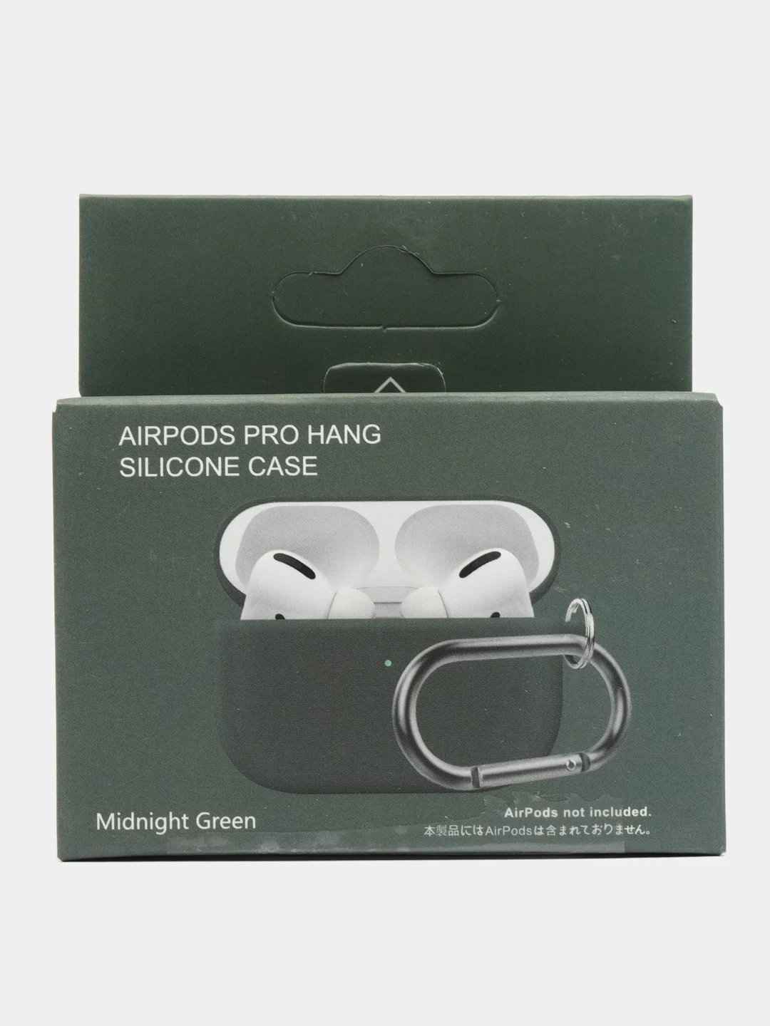 Тёмно-зелёный чехол-кейс для наушников AirPods Pro, силиконовый