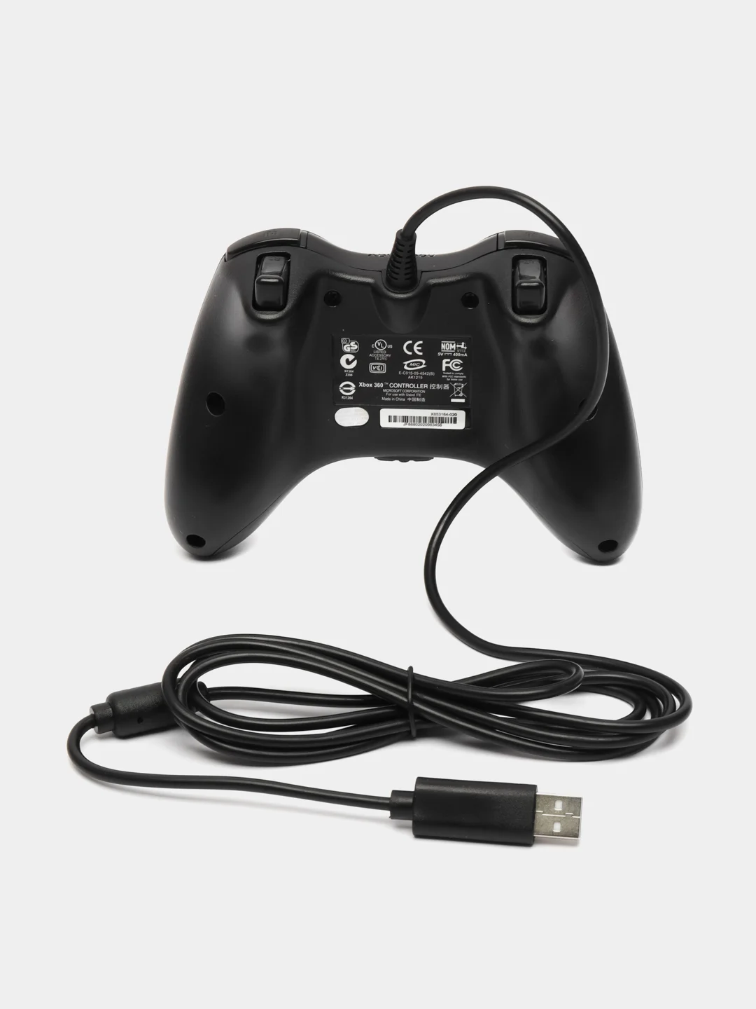Синий джойстик XBOX 360 Wired Controller, геймпад проводной, с вибрацией
