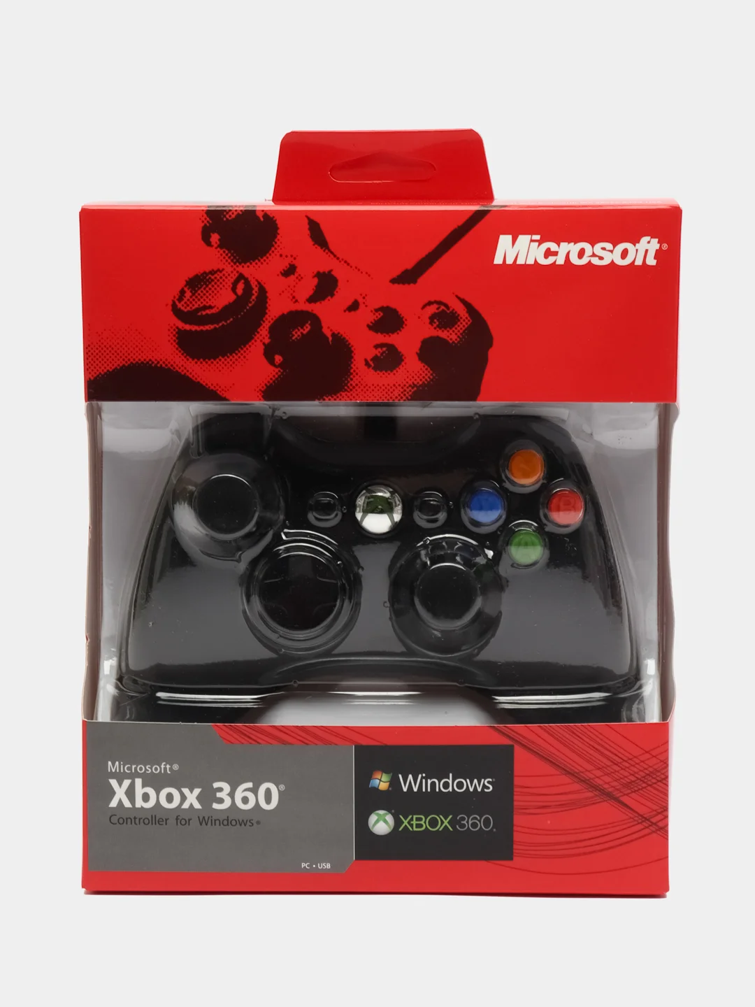 Синий джойстик XBOX 360 Wired Controller, геймпад проводной, с вибрацией