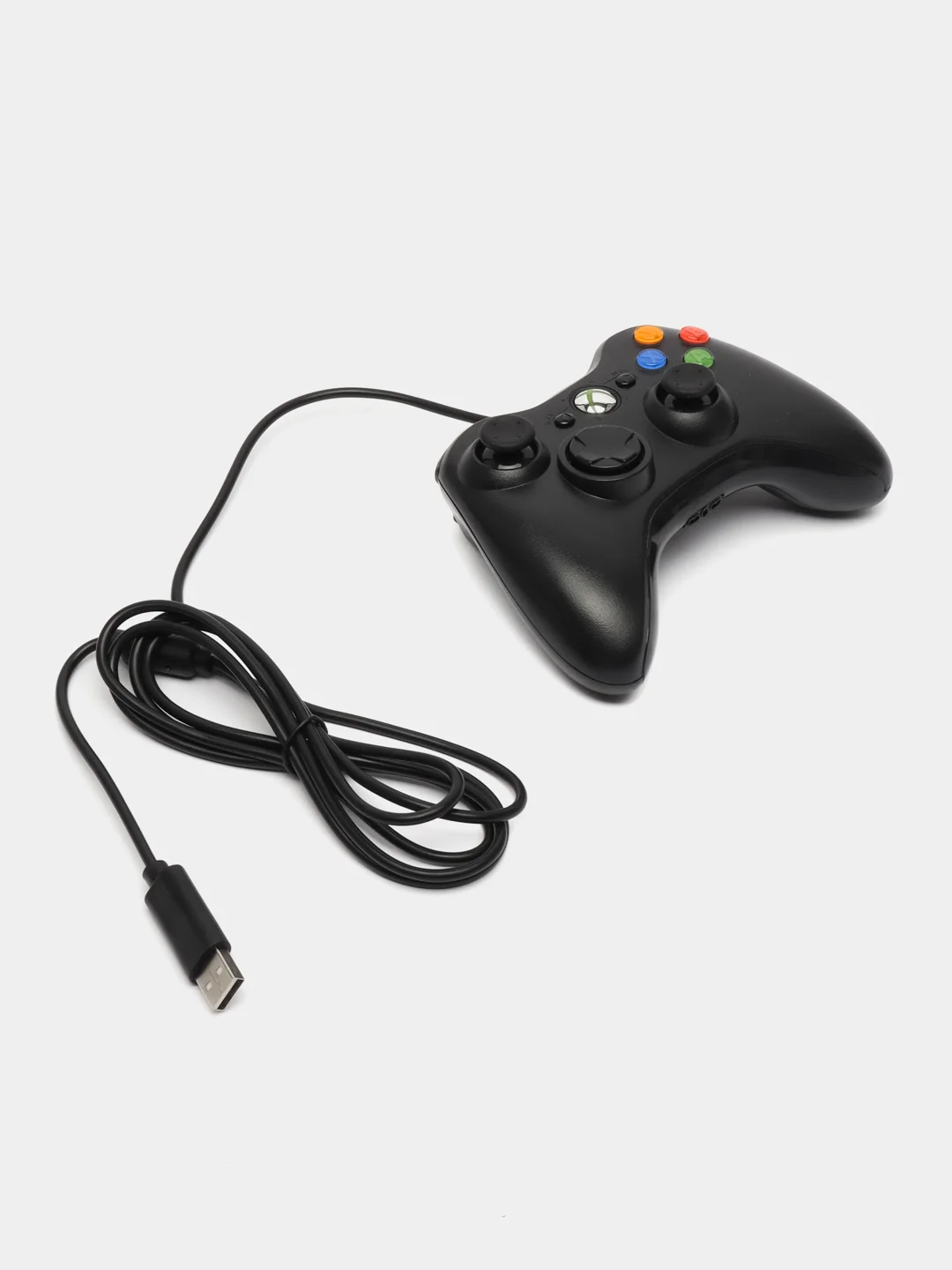 Синий джойстик XBOX 360 Wired Controller, геймпад проводной, с вибрацией
