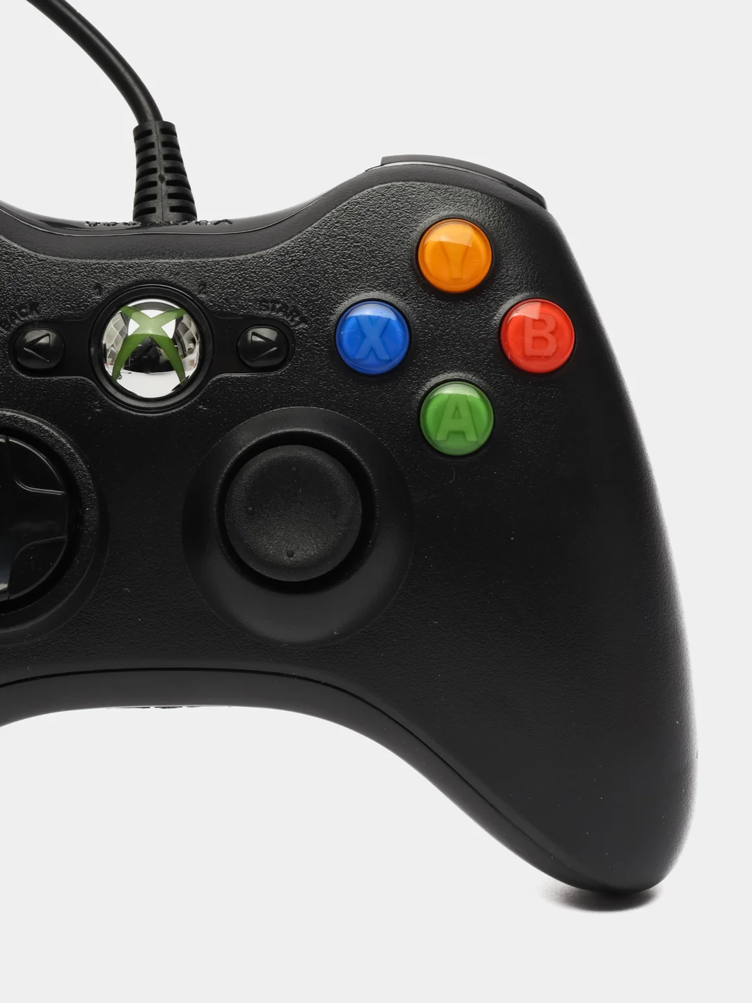 Синий джойстик XBOX 360 Wired Controller, геймпад проводной, с вибрацией