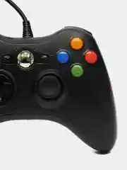 Синий джойстик XBOX 360 Wired Controller, геймпад проводной, с вибрацией