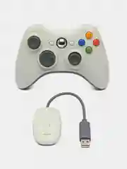Белый джойстик XBOX 360 2.4G Wireless беспроводной с вибрацией, геймпад для PC, Android