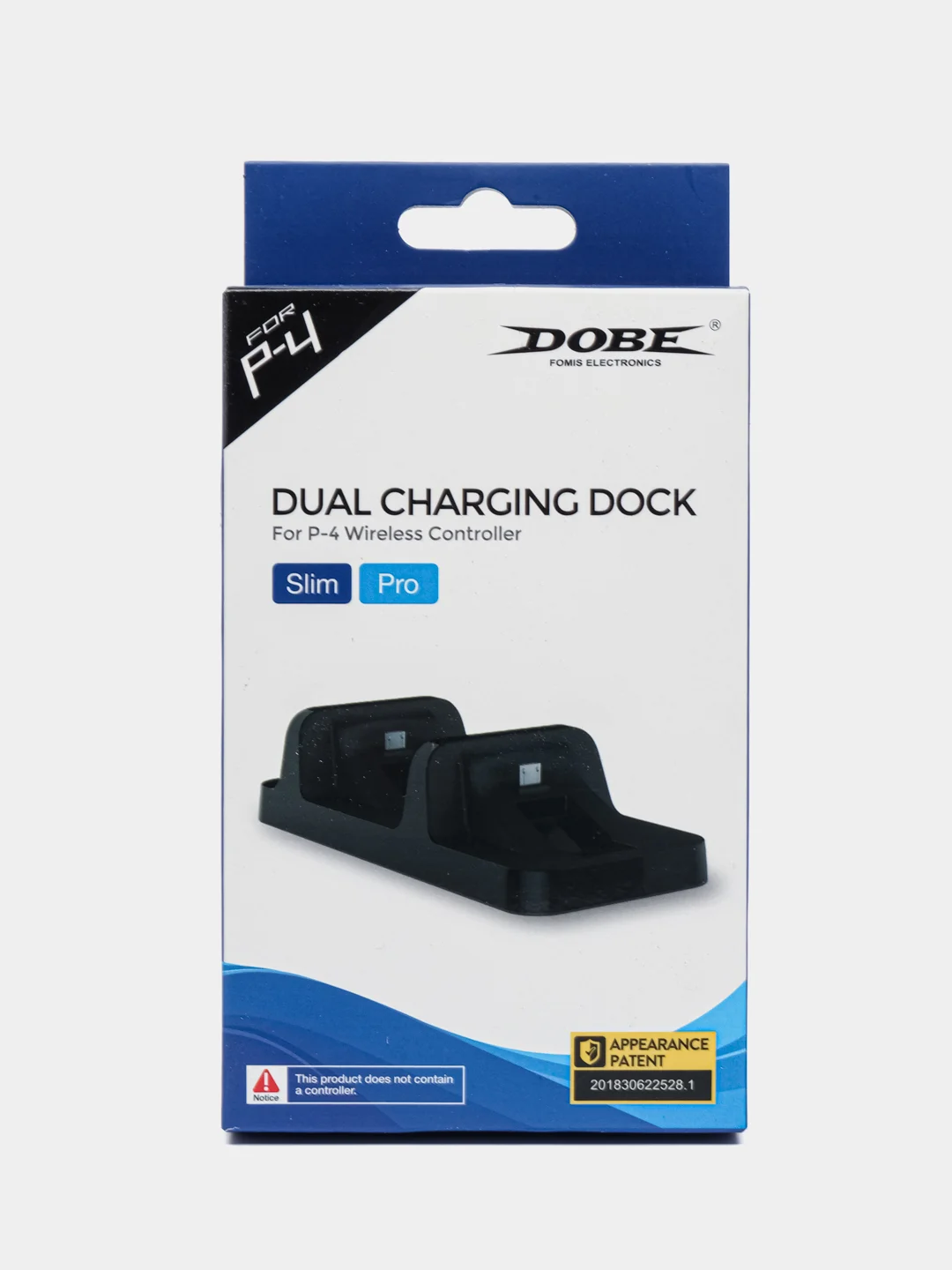 Черный зарядная станция зарядка для геймпадов PS4 Dual Charging Station TP4-002 / DOBE TP4-18125