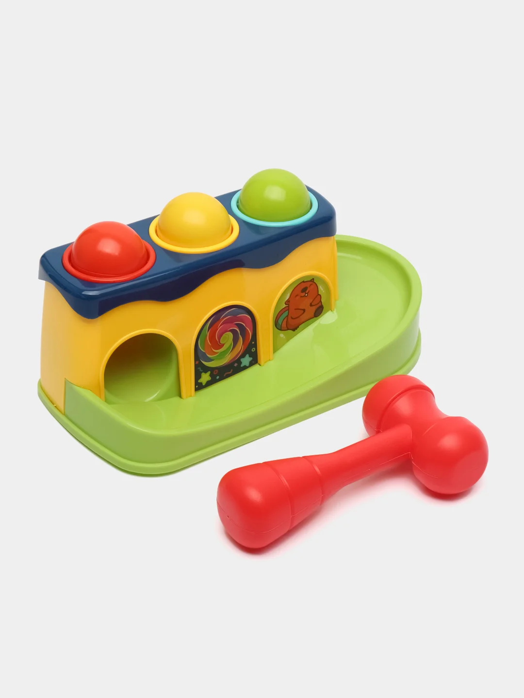 Развивающий игровой центр стучалка с молотком