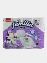 Туалетная бумага Familia Plus "Волшебный цветок", двухслойная, 12 рулонов