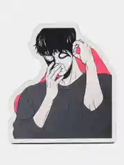 Значок деревянный по манхве "BJ Alex"