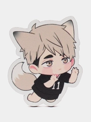 Значок деревянный по мотивам аниме "Волейбол" (Haikyuu)