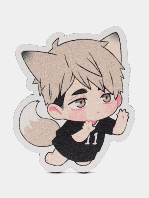 Значок деревянный по мотивам аниме "Волейбол" (Haikyuu)