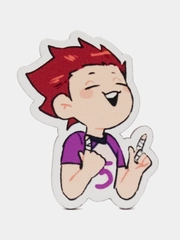 Значок деревянный по аниме "Волейбол. Haikyuu!!"