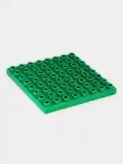 Серый строительная платформа для крупного конструктора типа Lego Duplo, пластина 12 х 12 см