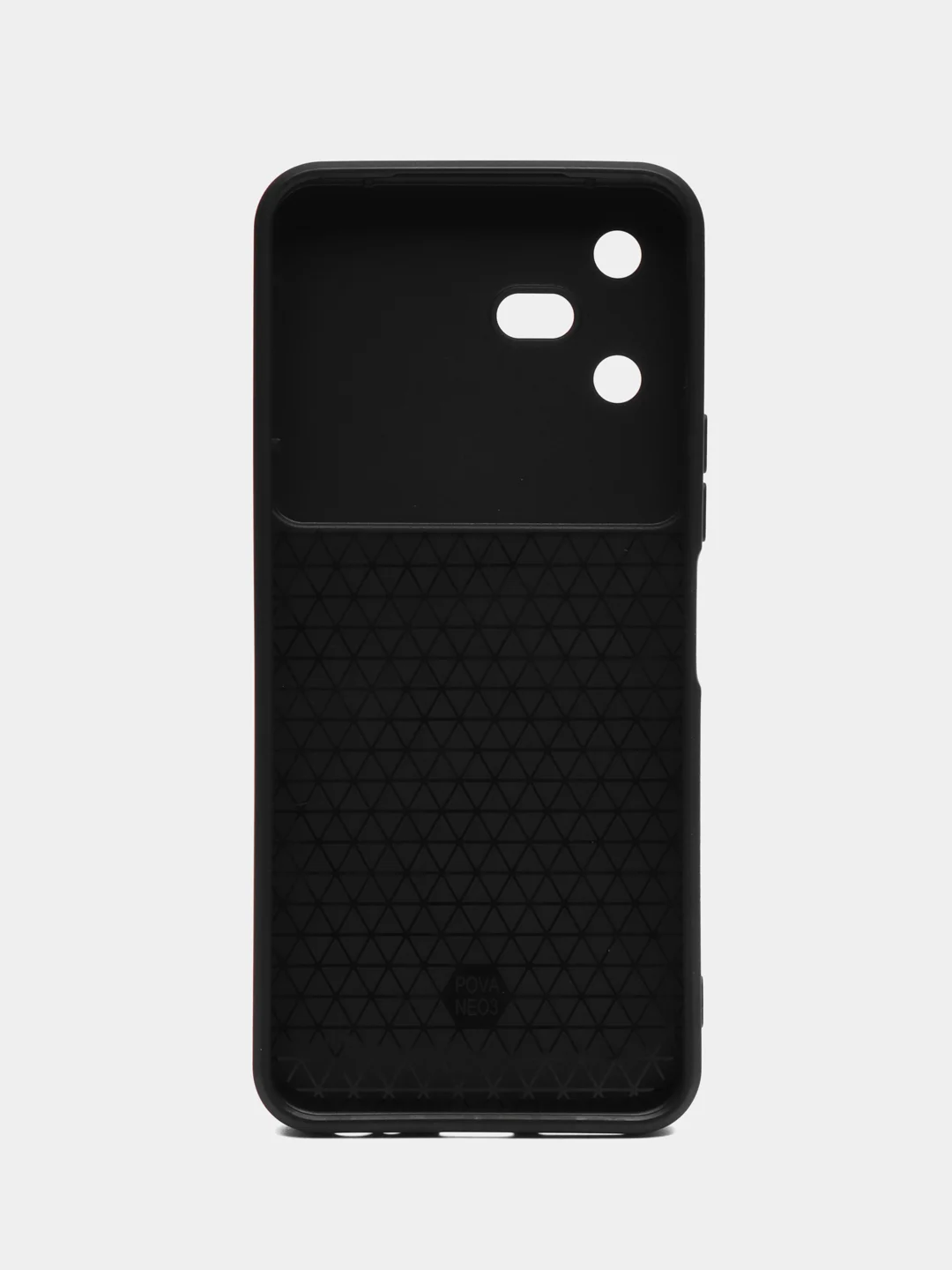 Черный чехол Tecno Pova Neo 3 / Пова Нео 3 противоударный, с металлической подставкой кольцом