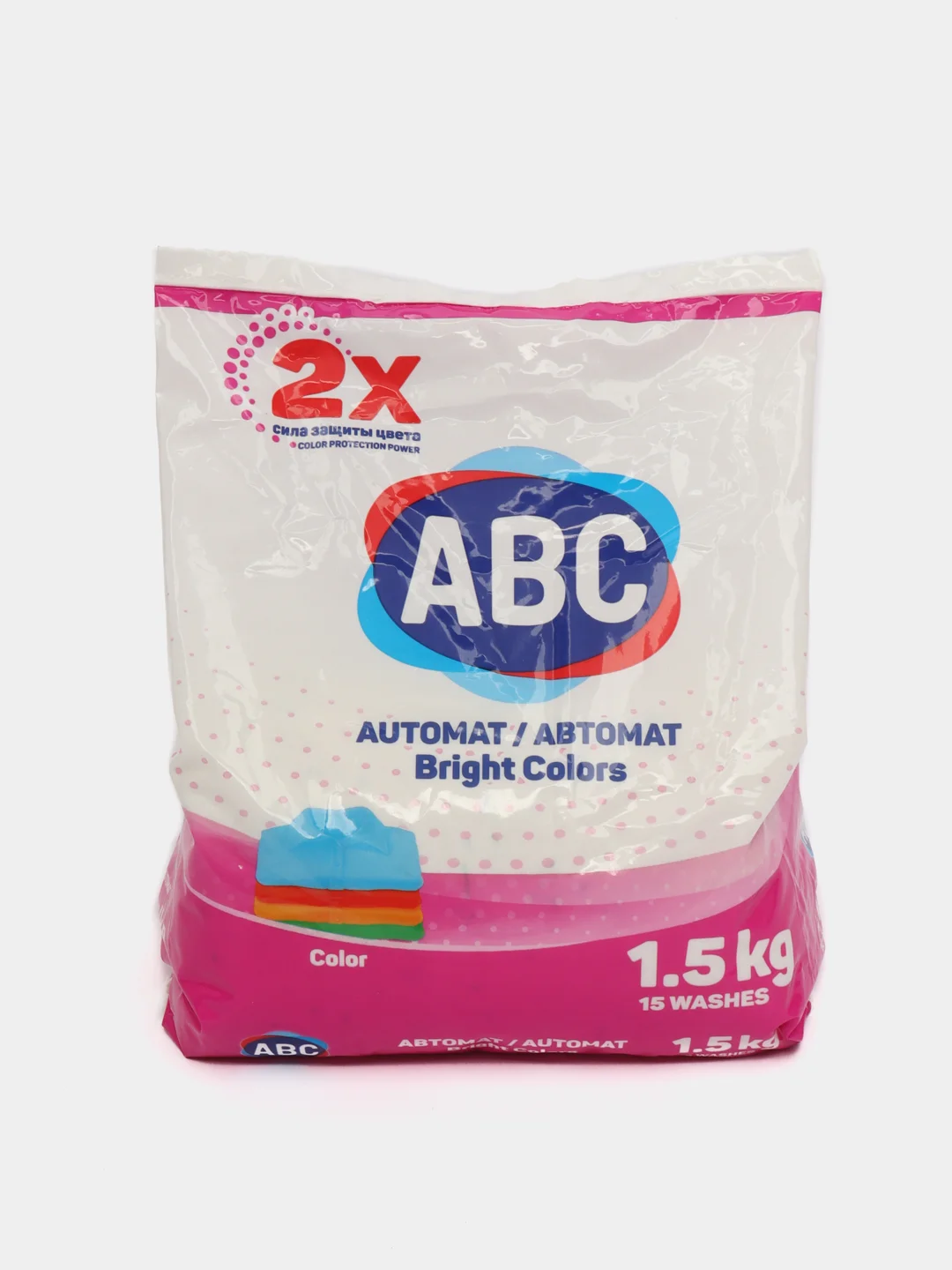 Порошок для автоматической стирки ABC, 1,5 кг