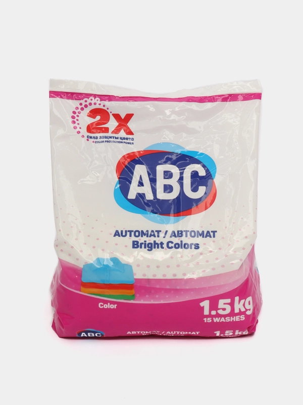 Порошок для автоматической стирки ABC, 1,5 кг
