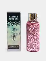 Розовый глиттер - гель для лица, тела и волос, блестки Handaiyan Glitter 9 цветов