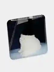 Черный 3d наклейки стикеры на телефон (котики, мемы, аниме)