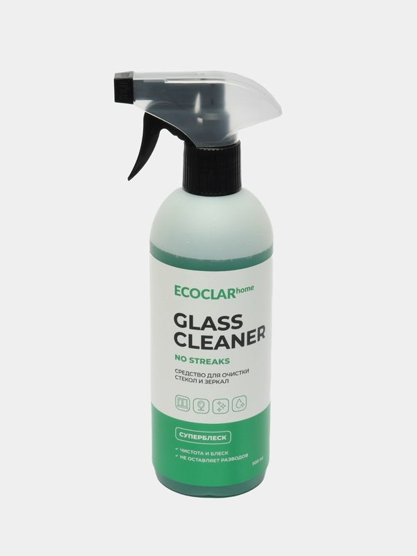 ECOCLARhome / Чистящее средство для стекол и зеркал Glass Cleaner, 500 мл