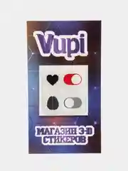Коралловый 3d стикеры (наклейки) на телефон Милые, любовь, поцелуй
