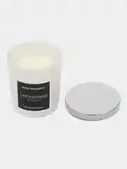 Ароматическая свеча с крышкой Home Fragrance для дома и интерьера, белая. Цветок кактуса