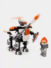 Белый конструктор "Рыцари", фигурка в комплекте, совместимо с лего (LEGO)