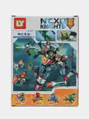Зеленый конструктор "Рыцари", фигурка в комплекте, совместимо с лего (LEGO)