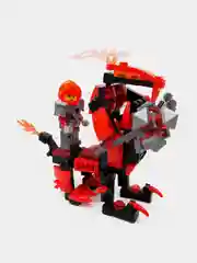Красный конструктор "Рыцари", фигурка в комплекте, совместимо с лего (LEGO)