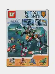 Синий конструктор "Рыцари", фигурка в комплекте, совместимо с лего (LEGO)