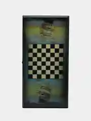 Нарды "Морские", деревянная доска 40 x 40 см, с полем для игры в шашки
