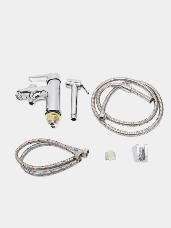 Смеситель для раковины РМС SL141-001F-1 с душем, хром, гарантия