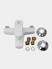 Смеситель для ванны, РМС PL6-009E, ABS-пластик, белый
