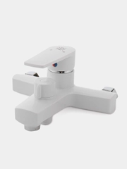 Смеситель для ванны, РМС PL6-009E, ABS-пластик, белый